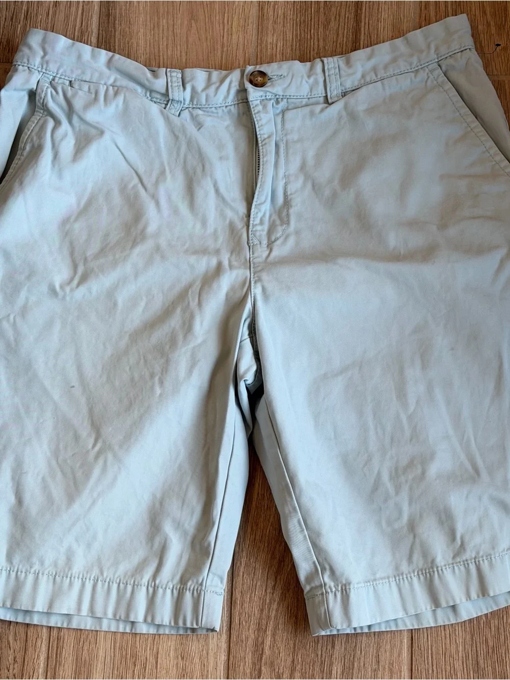 Tommy Hilfiger Light Pale Ice  Blue Chino Twill Golf Shorts Size 34